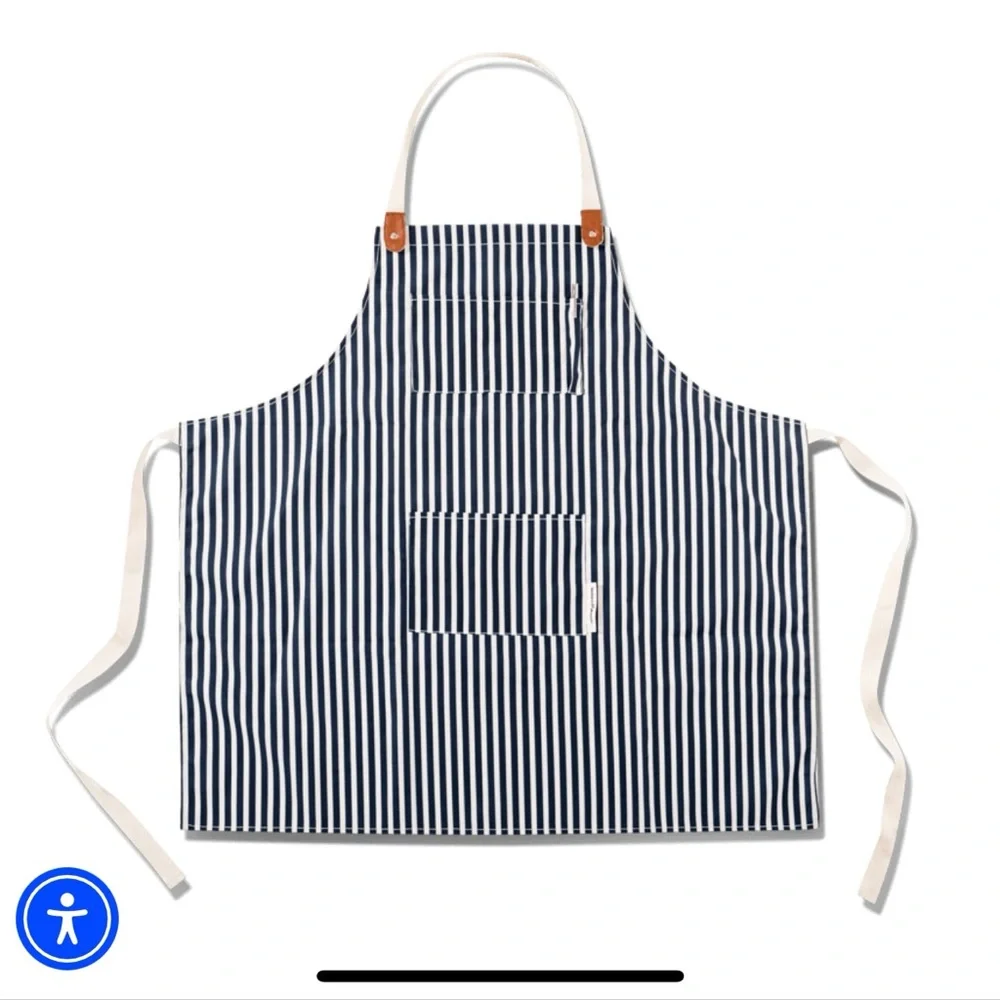 Business & Pleasure Co. - Lauren’s Navy Stripe Apron - Picture 5 of 5